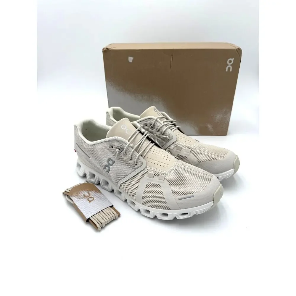 On Women's Cloud 5 Running Shoes - Pearl/White - Women's 10